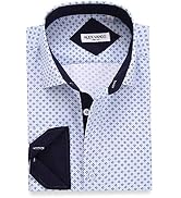 Alex Vando Mens Luxury Satin Dress Shirt Long Sleeve Silk Shiny Sateen Party Shirt
