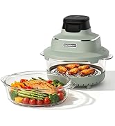 MAGNIFIQUE Slow Cooker, 4.5 Quart 8-in-1 Glass Pot Multi-Cooker, Non-Toxic Slow Cooker with Remov...