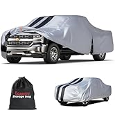 F-150 Truck Cover Custom Fit 2008-2026 SuperCrew Cab Short Bed(5.5'-6.5') with Door Zipper, 10 La...