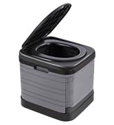 TRIPTIPS Upgrade Retractable Portable Toilet Travel Toilet Adjustable Height Camping Toilet Porta...