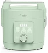 Martha Stewart 8 Quart Slow Cooker, Ceramic Nonstick Removable Bowl, Programmable with Timer, Sto...