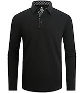Alex Vando Mens Knit Polo Shirts Casual Short Sleeve Johnny Collar Golf Shirts
