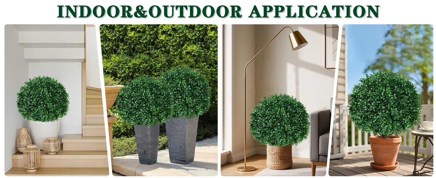 Faux Cypress Plants UV Resistant Faux Greenery Shrubs Fake Plants for Garden Front Porch Decor