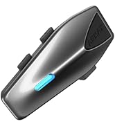 ASMAX F1s Motorcycle Bluetooth Headset with Smart Voice Control, 10 Riders Mesh Helmet Communicat...