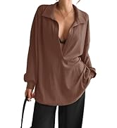 Fisoew Womens Crochet Cover Up Tops Summer Short Sleeve Hollow Out Sweater Shirts Boho Beach Swim...