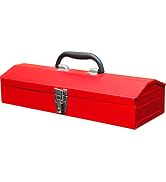 Torin APBT701GB 10" Mini Portable Steel Tool Box with drawer,Small Metal Tool Chest for Garage,Ho...