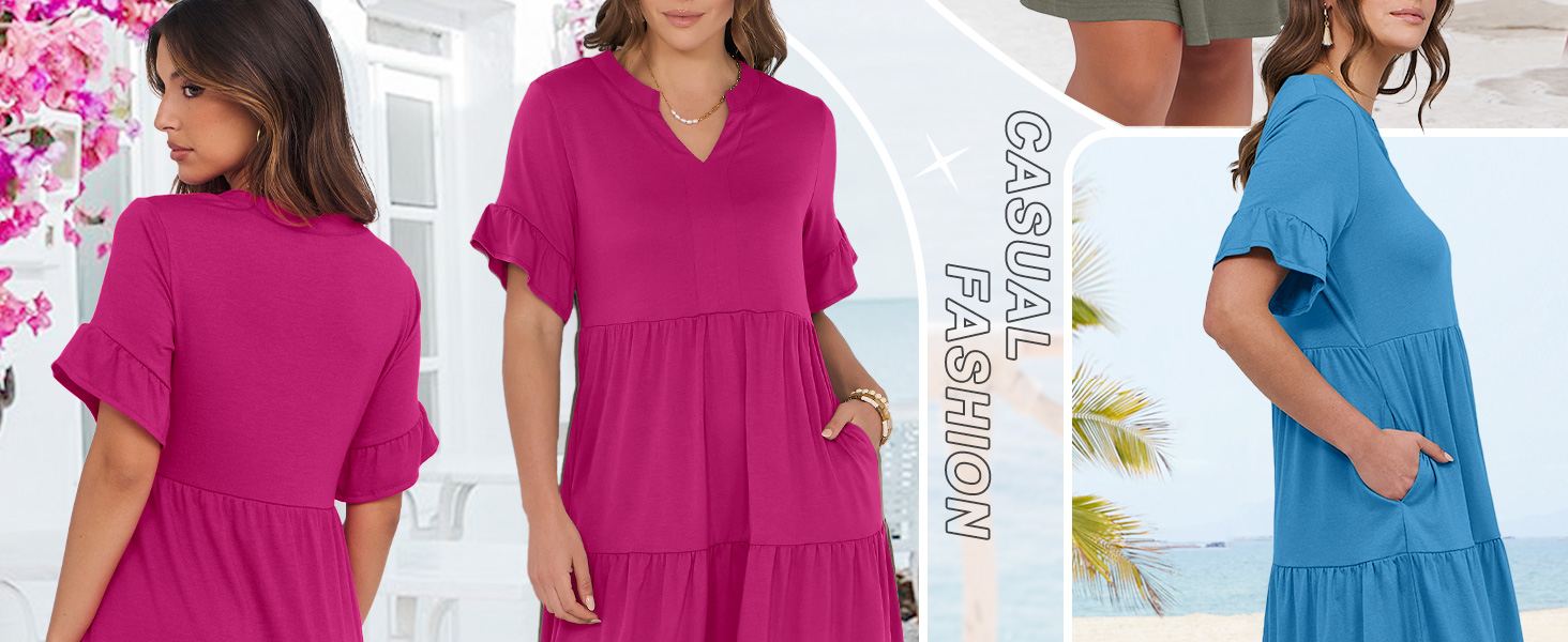 summer beach mini dress