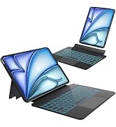 Otuoor iPad Air 13 Inch Case Keyboard (M3 2025 / M2 2024) & iPad Pro 12.9 inch (6th,5th,4th,3rd G...