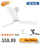 52 Inch Flush Mount Ceiling Fan with Light, App&Remote Control, Low Profile Modern Ceiling...