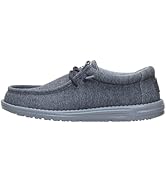 HEYDUDE Men's Wally Stretch Jersey Slip On Shoes | Lightweight Comfortable Travel Loafers with El...