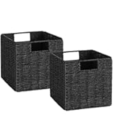 Vagusicc Wicker Basket, Set of 3 Round Storage Baskets for Organizing, Woven Paper Rope Wicker St...