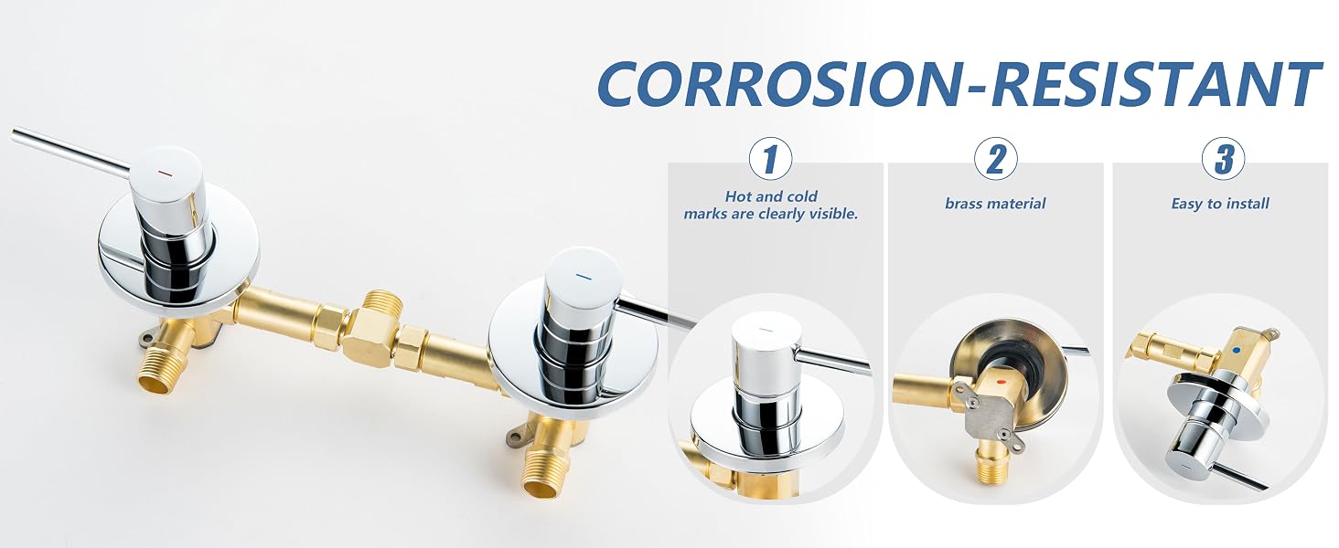 2 handle shower faucet set