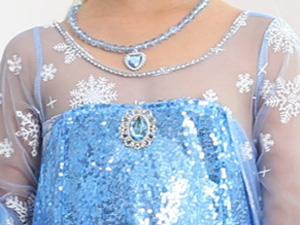 Princess Dress for Girls Kids Sequin Costume Halloween Birthday Party Dress Up