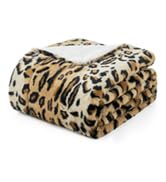 Cozy Bliss Deluxe Sheared Rabbit Faux Fur Throw Blanket, Soft Fuzzy High-Low Sculpted Plush Blank...