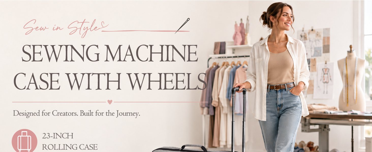 sewing machine bag with wheels