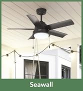 fans lights outdoor 3 blade porch black downrod wood gold patios 52 natural oak no without bay