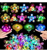 24PCS LED Light Up Fidget Spinner Bracelets Party Favors Bulk for Kids 4-8 8-12 Easter Egg Filler...