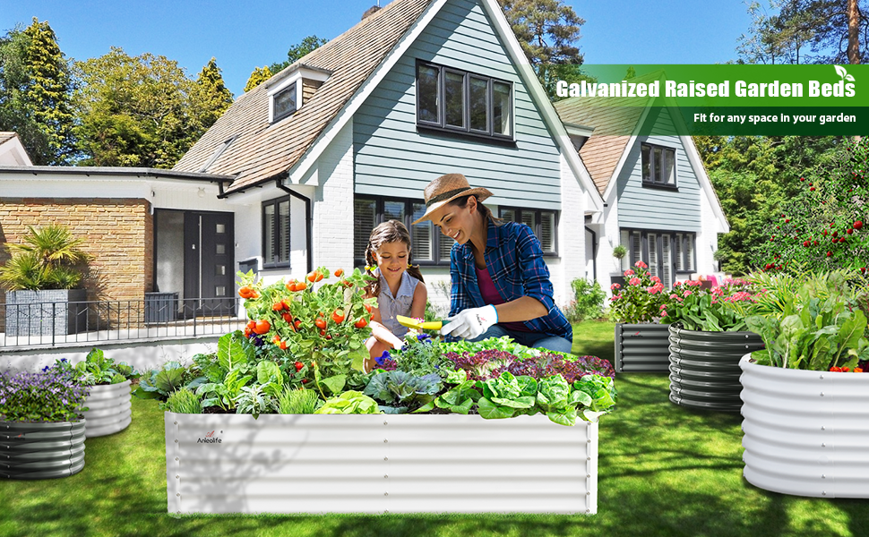 Galvanized Raised Garden Bed