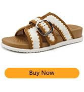 COFACE Womens Orthopedic Walking Sandals with Arch Support