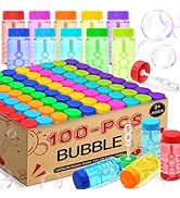 32 Piece Mini Dinosaur Bubble Wand (8 Style), Dino Theme Party Favors Neon Toy for Kids Child, Pi...