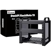 GeeekPi DeskPi RackMate T0 Plus 10 inch 4U Mini Server Cabinet for for Servers, Network, A/V Equi...