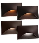 Energetic 120V LED Step Lights-2700K/3000K/3500K/4000K/5000K Indoor Stair Lights, 3W Dimmable Out...