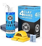 Wontolf Complete Car Clay Bar Auto Detailing Kit, Clay Luber, Butter Wet Wax, Car Wash Soap - Pre...