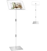 koretech Podium Stand, Lecterns & Podiums, Acrylic Adjustable Angles with Metal Base, Podium for ...