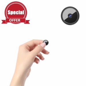 1pcs Only 0.9 inch Hidden Camera with Audio/Video Mini Small Spy Home Indoor Night Vision Motion Detection Baby Monitor Wireless Outdoor Nanny WiFi espias Security Secret (1