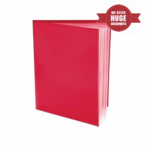 Ultra PRO - 50 Pack Red Heavy Duty 2-Pocket Folders with 6 Clear Internal Pages