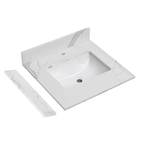 with Undermount Middle Sink Vanity Top