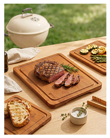 wood bamboo cutting board set
