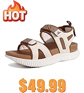 COFACE Womens Orthopedic Walking Sandals with Arch Support