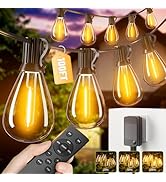 Amzrap 200FT LED Outdoor String Lights Waterproof Patio Lights with Dimmable & Shatterproof Repla...