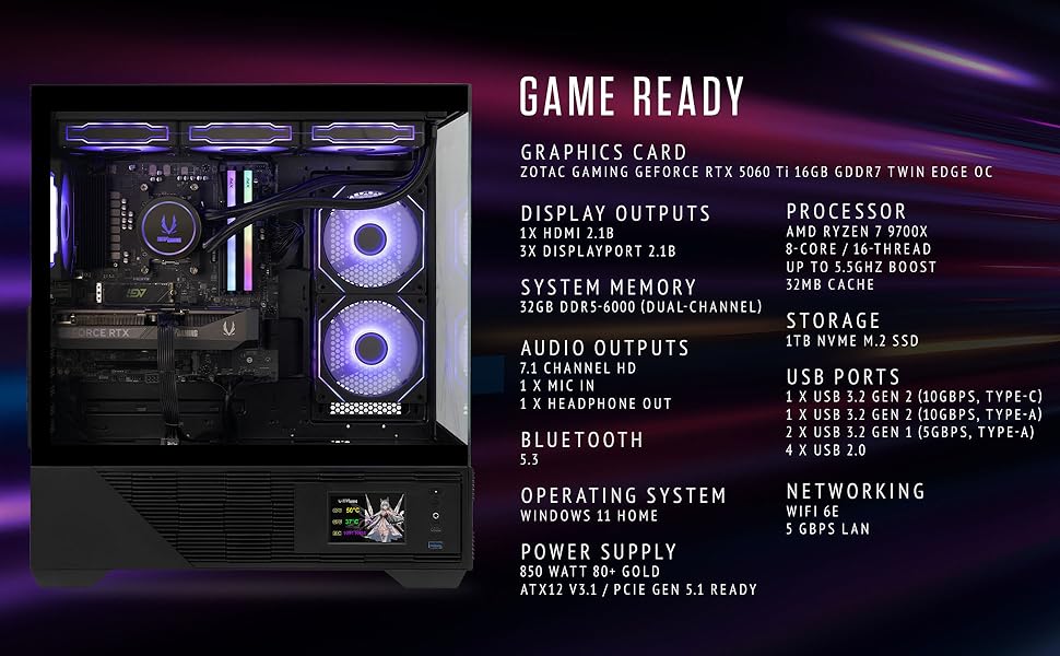 gaming pc specs