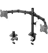 monTEK Stable Stacked Dual Monitor Stand, Heavy-Duty Vertical Monitor Mount for 17-32 inch Screen...
