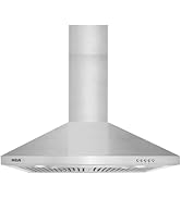 RCA R-RHUCC30SSS 30 in. Century Collection Ductless Under Cabinet Range Hood, Reusable Filter, Ro...