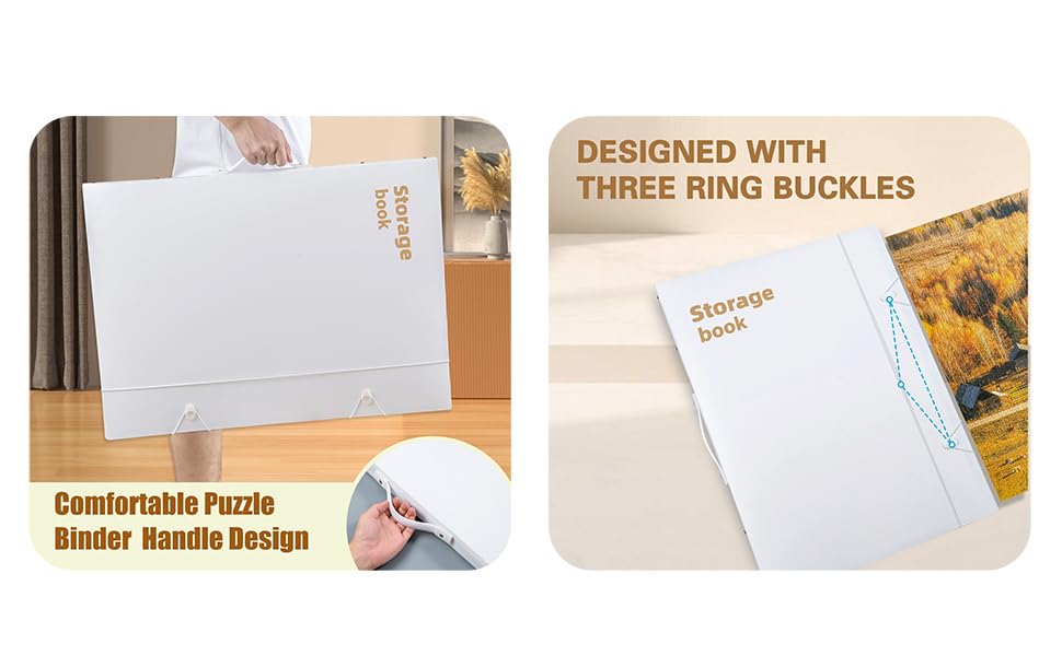 Puzzle Storage Folder Keeper Case,Portable Puzzles Organizer Accessory