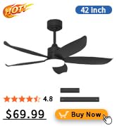 52 Inch Ceiling Fans with Lights, App&Remote Control, Low Profile Modern Ceiling Fan, 6 Sp...