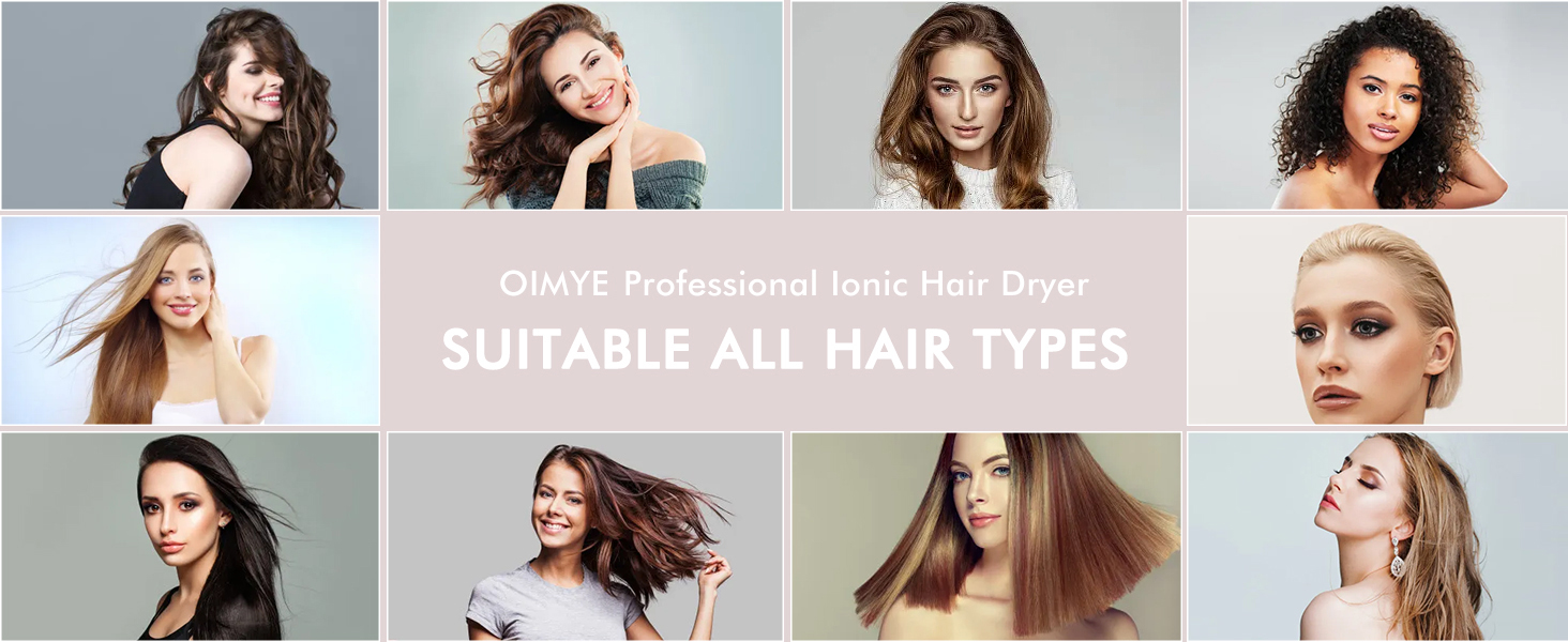 professional ionic hair dryer suitable all hair types