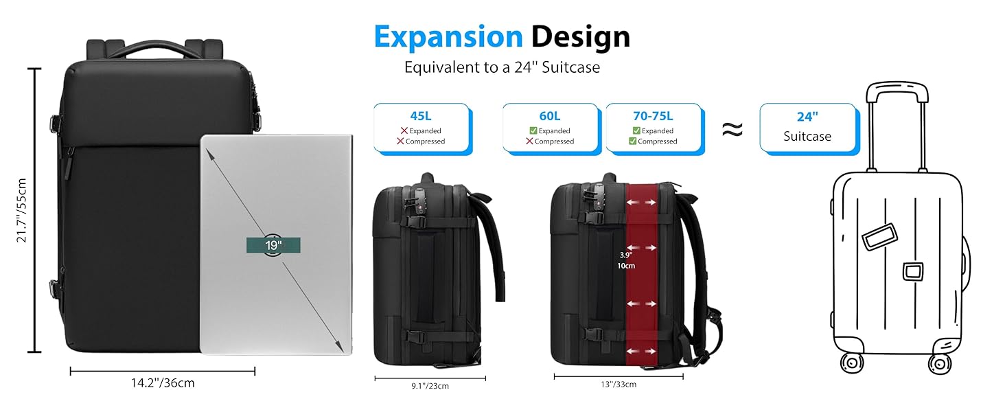 travel vacuum backpack with pump