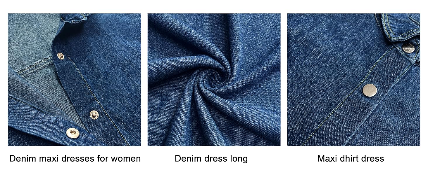 long denim dress