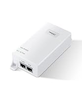 Gigabit PoE+ Injector 30W 52V, IEEE802.3af/at Power Over Ethernet PoE Adapter, Single Port PoE Po...