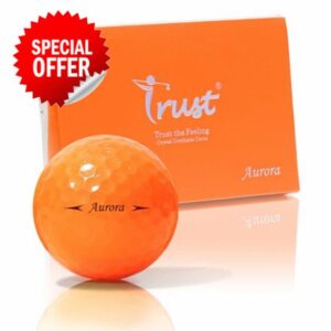 Trust Golf Balls - Aurora & Rosa Crystal Urethane Series | Eye-Catching & Easy to Spot | Maximum Distance
