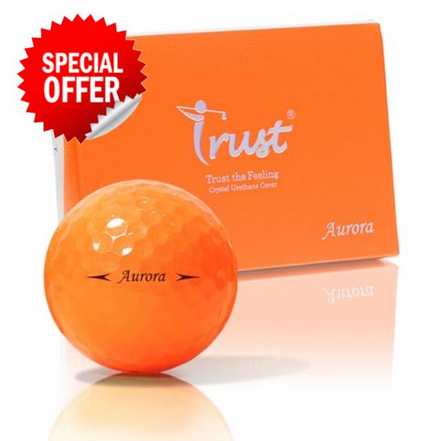 Trust Golf Balls - Aurora & Rosa Crystal Urethane Series | Eye-Catching & Easy to Spot | Maximum Distance