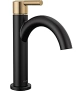 Delta Faucet Nicoli Gold Bathroom Faucet, Single Hole Bathroom Faucet, Single Handle Bathroom Fau...