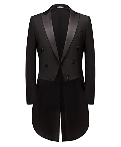 Slim Fit Swallow-Tailed Coat for Performances Jacket