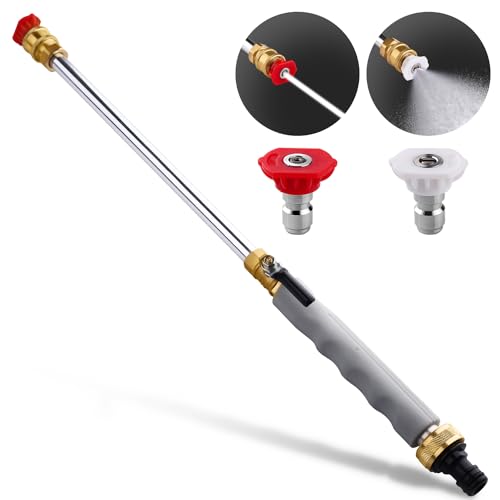 Includes 2 High-Pressure Nozzles and Quick Connectors | Hydro Jet High Pressure Washer Tools