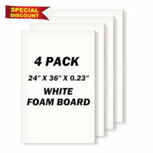 24" x 36" Foam Board 4 Pack