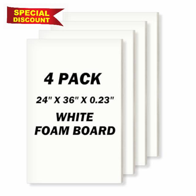 24" x 36" Foam Board 4 Pack
